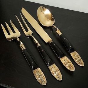 Thailand Siam Serving Utensils Bronze Brass